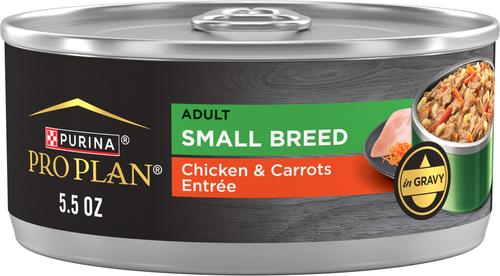 Adult Small Breed High-Protein Turkey & Spinach Entree in Gravy Shredded Wet Dog Food, 5.5-oz can, case of 24