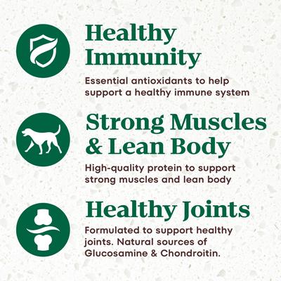 Alimento seco para perros Ultra Adult Large Breed High Protein Trio of Proteins, pollo, cordero y salmón, bolsa de 30 lb