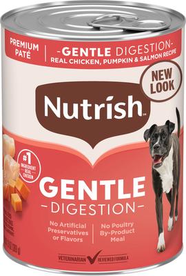 Bundle: Rachael Ray Nutrish Gentle Digestion Real Chicken, Pumpkin & Salmon + Real Beef & Pumpkin Canned Dog Food