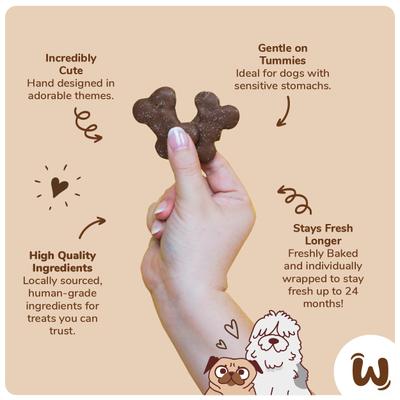 Woof It Down Pizza & Pop Dog Crunchy Treat, 2 count