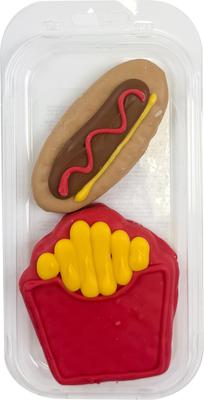 Woof It Down Hotdog & Fries Dog Crunchy Treat, 2 count