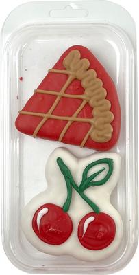 Woof It Down Cherry Pie & Cherries Dog Crunchy Treat, 2 count