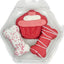 Birthday Pink Cupcake Platter Dog Crunchy Treat, 5 count