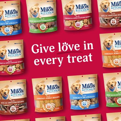 Chicken & Apple Sausage Slices Dog Treats, 18-oz bag