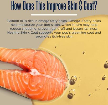 Omega Soft Chews Skin & Coat Supplement for Dogs, 180 Count