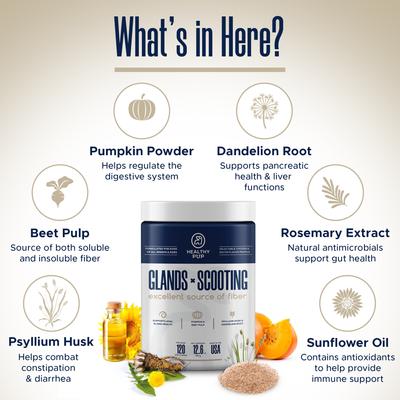 Glands Bowel Support Soft Chew Digestive Supplement for Dogs, 120 count