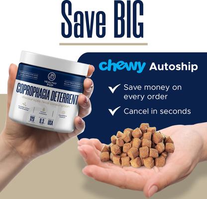 Stool Eating Deterrent Soft Chew Supplement for Dogs, 240 count