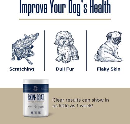 Omega Soft Chews Skin & Coat Supplement for Dogs, 180 Count
