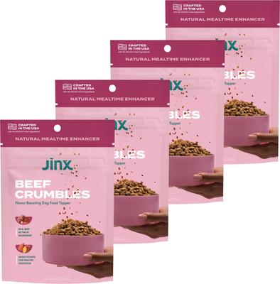 Chicken Crumbles High-Protein Dry Dog Food Topper, 8-oz bundle