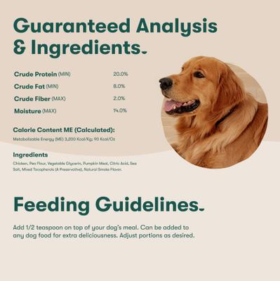 Chicken Crumbles High-Protein Dry Dog Food Topper, 8-oz bundle