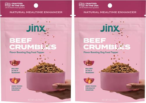 Chicken Crumbles High-Protein Dry Dog Food Topper, 8-oz bundle