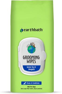 Green Tea & Awapuhi Cat & Dog Grooming Wipes, 100 count