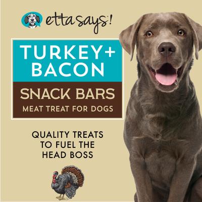 Turkey + Bacon Snack Bars Human Grade Jerky Dog Treats, 1.50-oz bar, 1 count