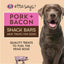 Pork + Bacon Snack Bars Human Grade Jerky Dog Treats, 1.5-oz bar, 12 count