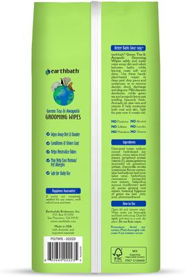 Green Tea & Awapuhi Cat & Dog Grooming Wipes, 100 count