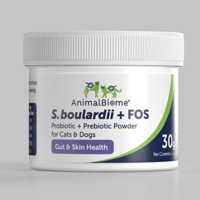 S. boulardii + FOS Powder Supplement for Dogs & Cats, 60g bag