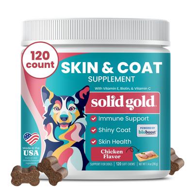 ¡Dios mío! Masticables blandos con sabor a pollo, suplemento de aceite de pescado Omega 3 para perros, 60 unidades