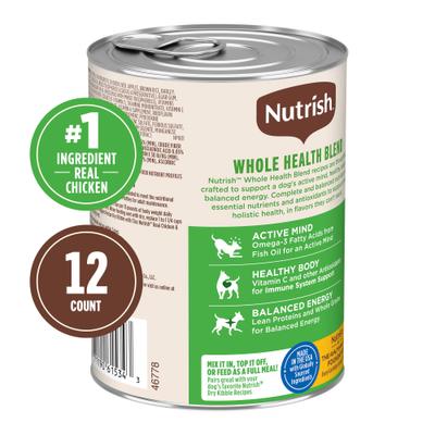 Bundle: Rachael Ray Nutrish Real Chicken & Veggies Recipe Dry Food + Real Chicken & Apple Canned Dog Food