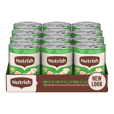 Bundle: Rachael Ray Nutrish Real Chicken & Veggies Recipe Dry Food + Real Chicken & Apple Canned Dog Food