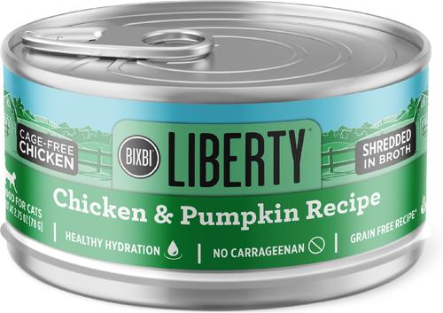 Liberty Chicken & Pumpkin Recipe in Broth Grain-Free Wet Cat Food, 2.75-oz can, case of 24