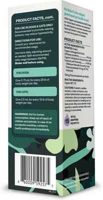 Stress Releaf Organic Full Spectrum Hemp Extract Oil & Ashwagandha Liquid Calming Health Supplement for Dogs & Cats, 15-mL bottle