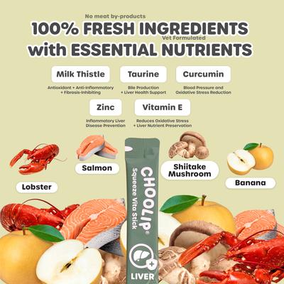 Squeeze Vita Stick Grab n Go Liver Support Lickable Dog & Cat Treats, 49 count