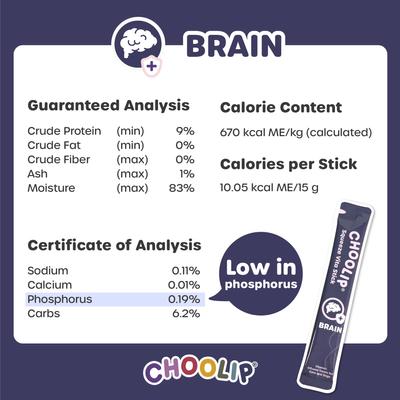 Squeeze Vita Stick Grab n Go Brain Support Lickable Dog & Cat Treats, 49 count