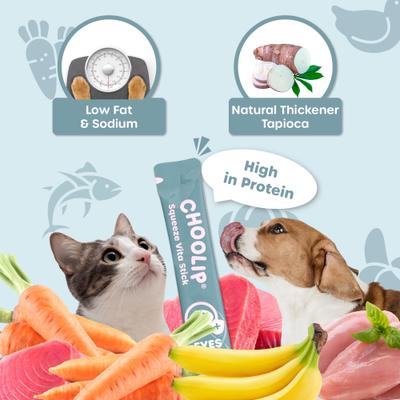 Squeeze Vita Stick Grab n Go Eyes Support Lickable Dog & Cat Treats, 49 count