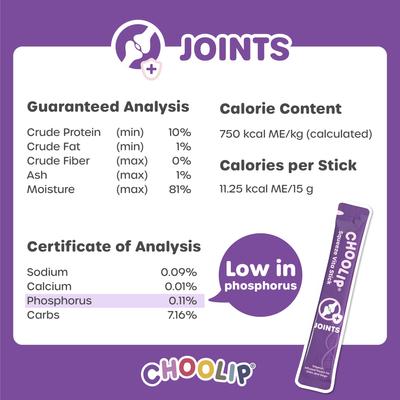 Squeeze Vita Stick Grab n Go Joints Support Lickable Dog & Cat Treats, 49 count