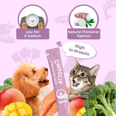 Squeeze Vita Stick Grab n Go Coat Support Lickable Dog & Cat Treats, 49 count