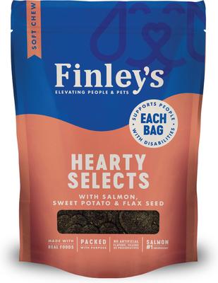 Hearty Selects Salmon, Sweet Potato & Flax Seed Soft & Chewy Dog Treats, 5-oz bag