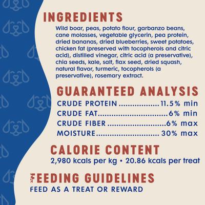 Griller Strips Wild Boar Soft & Chewy Dog Treats, 14.5-oz bag