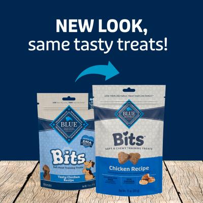 Blue Bits Tasty Chicken Recipe Soft-Moist Training Dog Treats, 11-oz bag