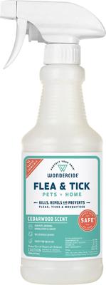 Bundle: Wondercide Natural Flea & Tick with Essential Oils Shampoo, Peppermint, 12-fl oz bottle + Flea, Tick & Mosquito Spray for Dogs & Cats, Cedarwood, 16-fl oz bottle