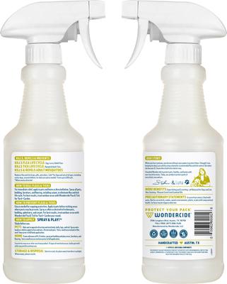 Bundle: Wondercide Natural Flea & Tick with Essential Oils Shampoo, Peppermint, 12-fl oz bottle + Flea, Tick & Mosquito Spray for Dogs & Cats, Lemongrass, 16-fl oz bottle