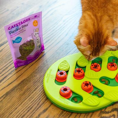 by Nina Ottosson Purrfect Bitez Real WhiteFish Flavor Natural Crunchy Cat Treats, 4-oz bag