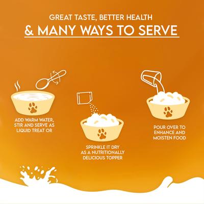 Nature Sip Goat Milk Powder with Pumpkin, Apple & Cinnamon Grain-Free Dog Food Topper & Liquid Treat, 5.29-oz carton