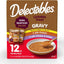 Delectables Lickable Treat Gravy Non Seafood Variety Pack Lickable Cat Treats, 1.4-oz pouches, 12 count