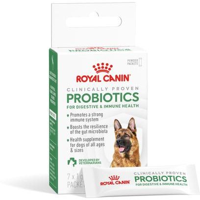 Suplemento en polvo de probióticos para la salud digestiva e inmunitaria de perros, 30 unidades