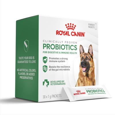 Suplemento en polvo de probióticos para la salud digestiva e inmunitaria de perros, 30 unidades