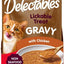 Delectables Lickable Treat Gravy Non Seafood Chicken Lickable Cat Treats, 1.4-oz pouch, 12 count