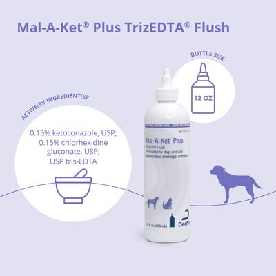 Plus TrizEDTA Flush for Dogs & Cats, 12-oz bottle