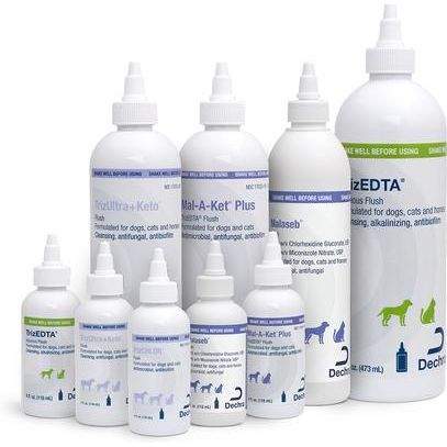 Plus TrizEDTA Flush para perros y gatos, botella de 12 oz