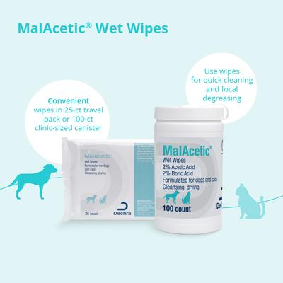 Wet Wipes for Dogs & Cats, 100 count jar