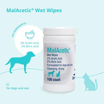 Wet Wipes for Dogs & Cats, 100 count jar