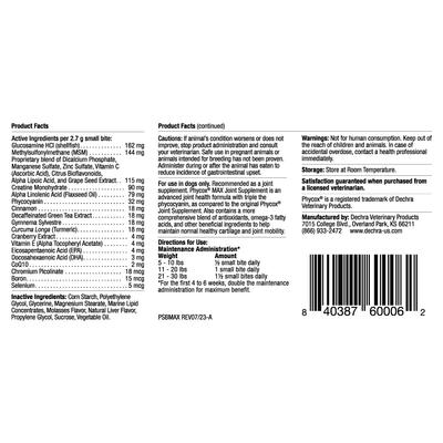 MAX Small Bites Soft Chews Joint Supplement for Dogs, 120 count