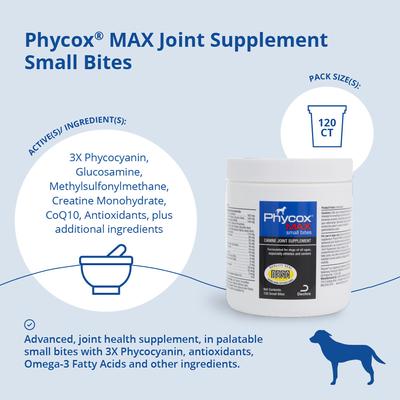 MAX Small Bites Soft Chews Joint Supplement for Dogs, 120 count