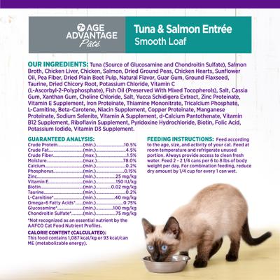 Complete Health Age Advantage Tuna & Salmon Pate Wet Cat Food, 3-oz can, 24 count