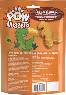Pow Buddie Nuggets Dino Chicken Flavor Dog Treats, 13 count