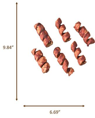 Nothin' To Hide Spirals 3-inch Bully Dog Chews, 6 count